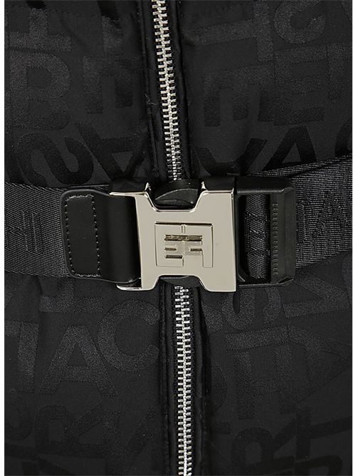 PIUMINO LUNGO LETTERING ELISABETTA FRANCHI | PI71D46E2110 Nero